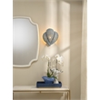 J&D Designs Co Anguilla1-Light Wood Beaded Wall Sconce in Blue