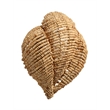 J&D Designs Co Anguilla 1-Light Wood Beaded Wall Sconce in Natural Beige