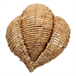 J&D Designs Co Anguilla 1-Light Wood Beaded Wall Sconce in Natural Beige