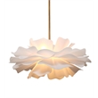 J&D Designs Co Zinnia 4-Light Acrylic Chandelier Large in White