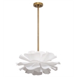 J&D Designs Co Zinnia 4-Light Acrylic Chandelier Small in White