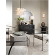 J&D Designs Co Zinnia 4-Light Acrylic Chandelier Small in White