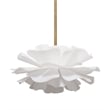 J&D Designs Co Zinnia 4-Light Acrylic Chandelier Small in White