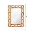 Jamie Young Co Marche Mirror in Natural Bamboo in Natural