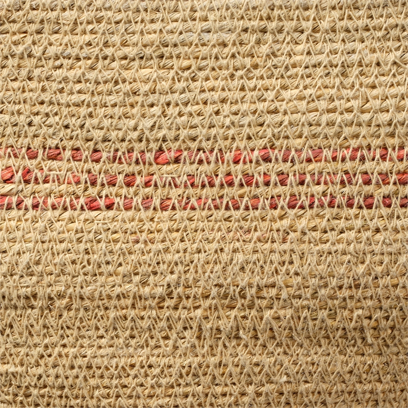 Jamie Young Co Trophy Seagrass Wicker / Rattan Decorative Basket in Orange