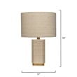 J&D Designs Co Haisley Rattan Raffia Table Lamp with Raffia Shade in Natural
