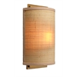 J&D Designs Co Riley Raffia Wicker / Rattan 1-Light Wall Sconce in Natural