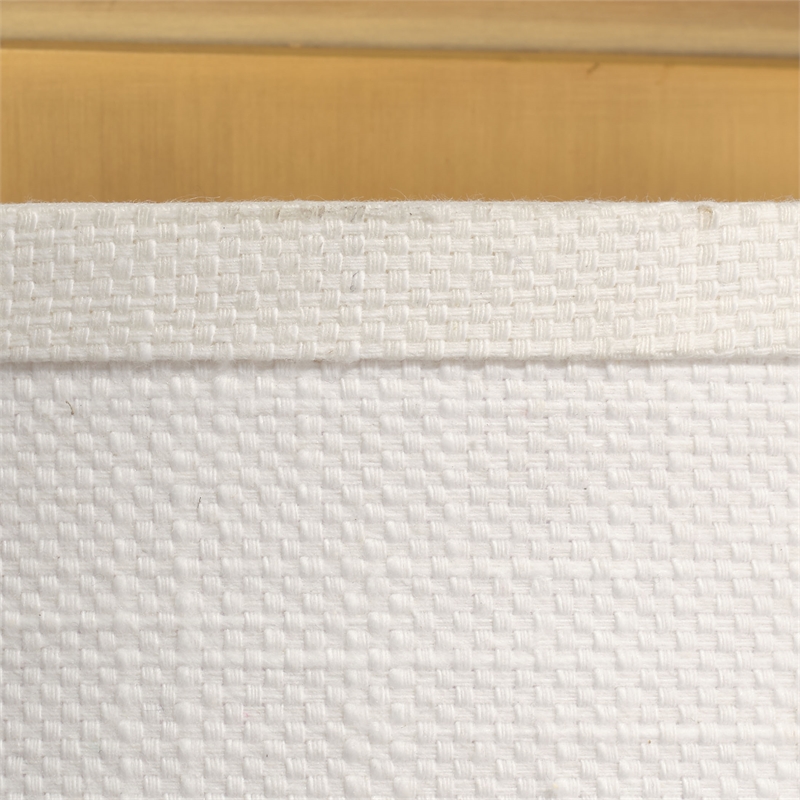 J&D Designs Co Riley Linen Fabric 1-Light Wall Sconce in White