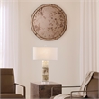 J&D Designs Co Chambord Antiqued Glass Round Wall Mirror Small in Antique Brass