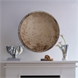 J&D Designs Co Chambord Antiqued Glass Round Wall Mirror Small in Antique Brass