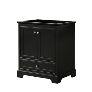 Wyndham Collection Deborah 30&quot No Sink Wood Single Bathroom Vanity in Espresso