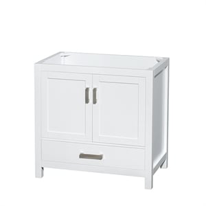 Wyndham Collection Sheffield 35&quot Wood Single Bathroom Vanity in White