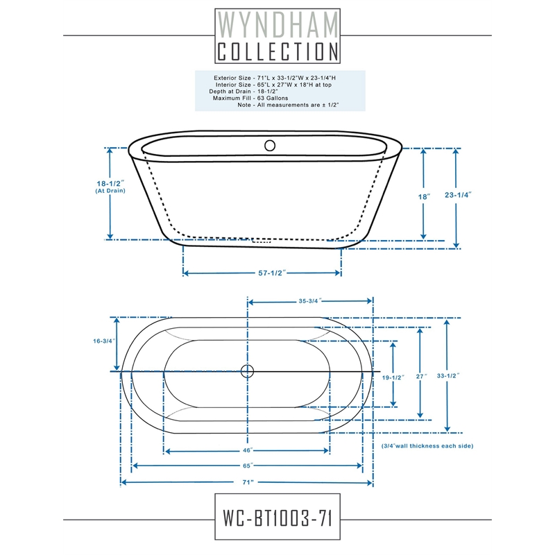 Wyndham Collection Mermaid 71