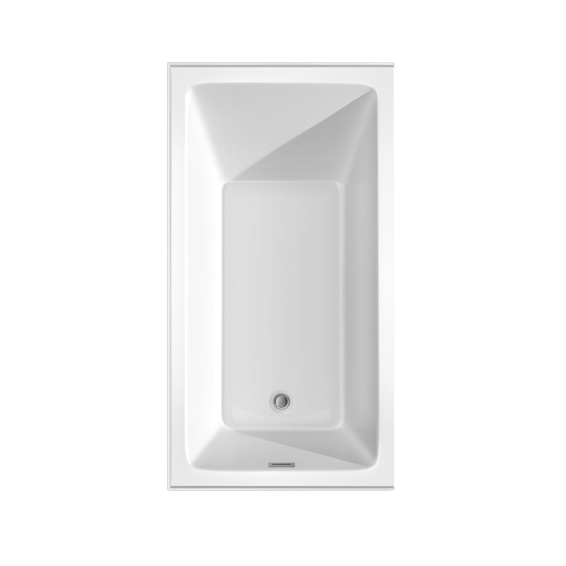 Grayley 60x32x18 Inch Alcove Bathtub w/ Left-Hand Drain &Trim in Polished Chrome