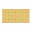 Partner Furniture Leather-Like Upholstered Coffee Table in Yellow