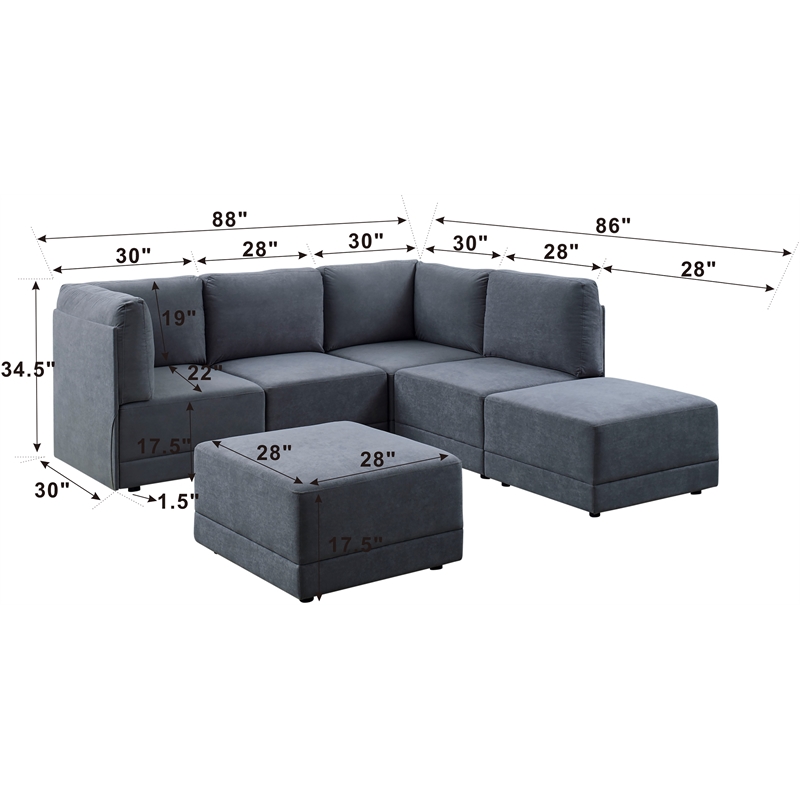 Partner Furniture Polyester Fabric 116