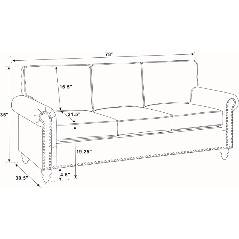 Partner Furniture Polyester Fabric 78
