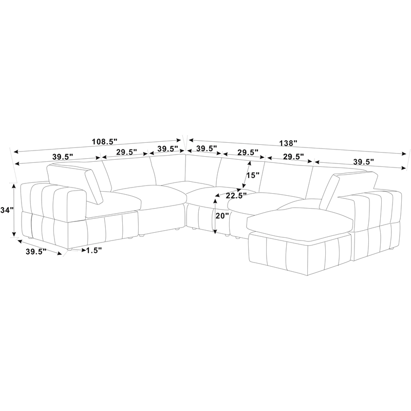 Partner Furniture Corduroy Fabric 138