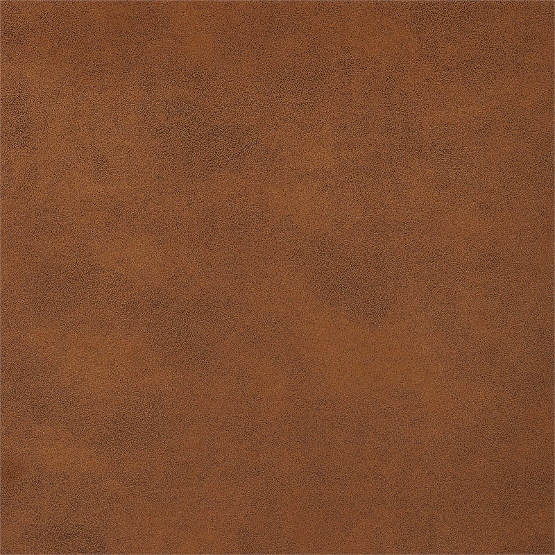 Partner Furniture Faux Leather Fabric Demarest Accent Chair in Brown Color