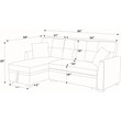 Partner Furniture Barrientez 85''Linen Blend Fabric Upholstered Sleeper Sofa