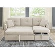 Partner Furniture Barrientez 85''Linen Blend Fabric Upholstered Sleeper Sofa