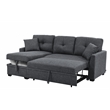 Partner Furniture Barrientez 85''Linen Blend Fabric Upholstered Sleeper Sofa