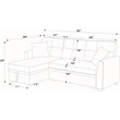 Partner Furniture Barrientez 85''Linen Blend Fabric Upholstered Sleeper Sofa
