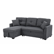 Partner Furniture Barrientez 85''Linen Blend Fabric Upholstered Sleeper Sofa