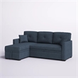 Partner Furniture Barrientez 85''Linen Blend Fabric Upholstered Sleeper Sofa
