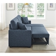 Partner Furniture Barrientez 85''Linen Blend Fabric Upholstered Sleeper Sofa