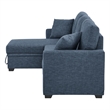 Partner Furniture Barrientez 85''Linen Blend Fabric Upholstered Sleeper Sofa