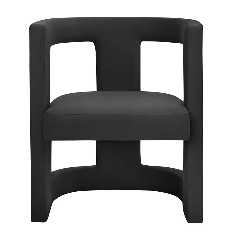 Ada Black Velvet Accent Chair
