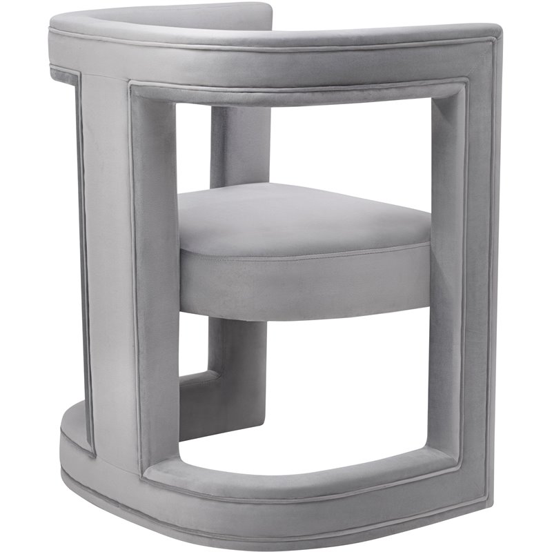 Ada Grey Velvet Chair