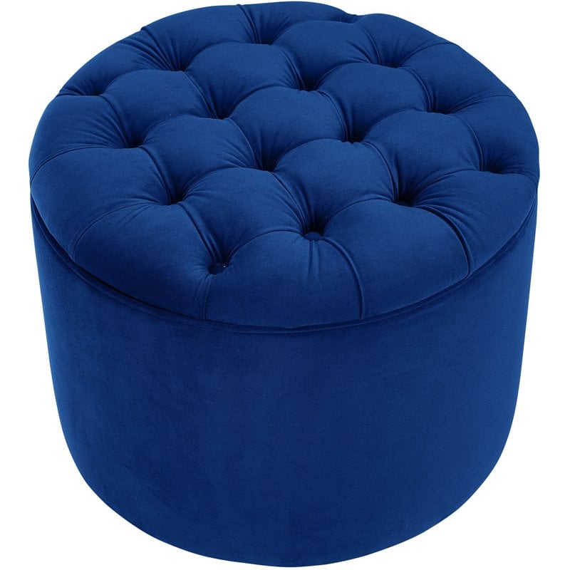 Tov furniture queen velvet storage deals ottoman