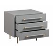 Trident Grey Acacia Wood Nightstand