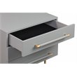 Trident Grey Acacia Wood Nightstand