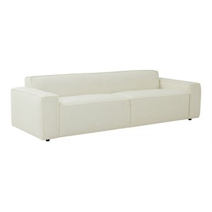 TOV Furniture Olafur 26.4&quotH Linen Fabric Upholstered/Pine Wood Sofa in Cream