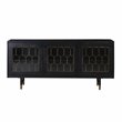 TOV Furniture Gatsby Transitional Acacia Wood Buffet in Black/Antique Brass