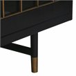 TOV Furniture Gatsby Transitional Acacia Wood Buffet in Black/Antique Brass