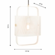 TOV Furniture Klaus White Iron Metal Pendant