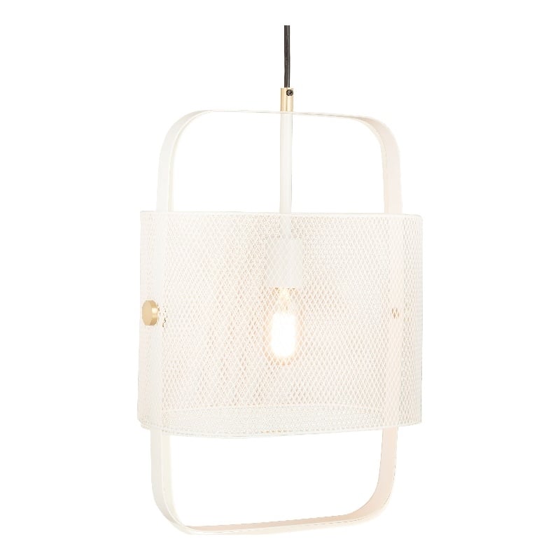TOV Furniture Klaus White Iron Metal Pendant
