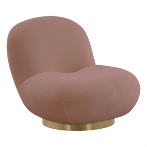 tov furniture emily mauve velvet upholstered swivel chair