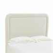 TOV Furniture Briella Cream Velvet Upholstered Bed in Full