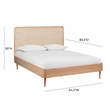 TOV Furniture Carmen Ash Cane Bed in Queen