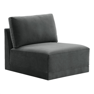 tov furniture willow charcoal armless chair