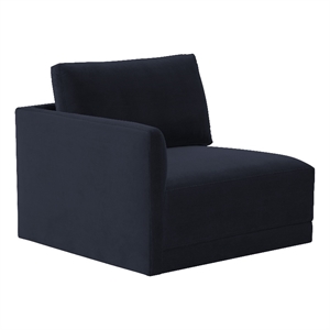 tov furniture willow navy laf upholstered corner chair