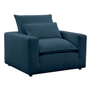 tov furniture cali navy upholstered arm chair