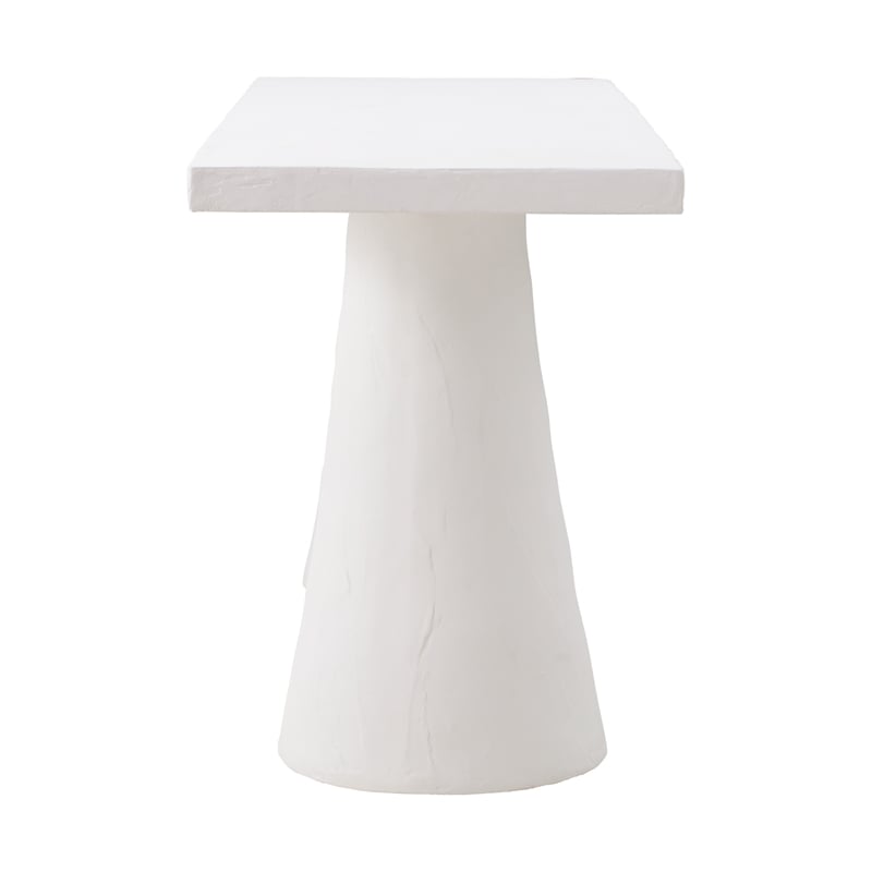 TOV Furniture Dayana Plaster Concrete Desk