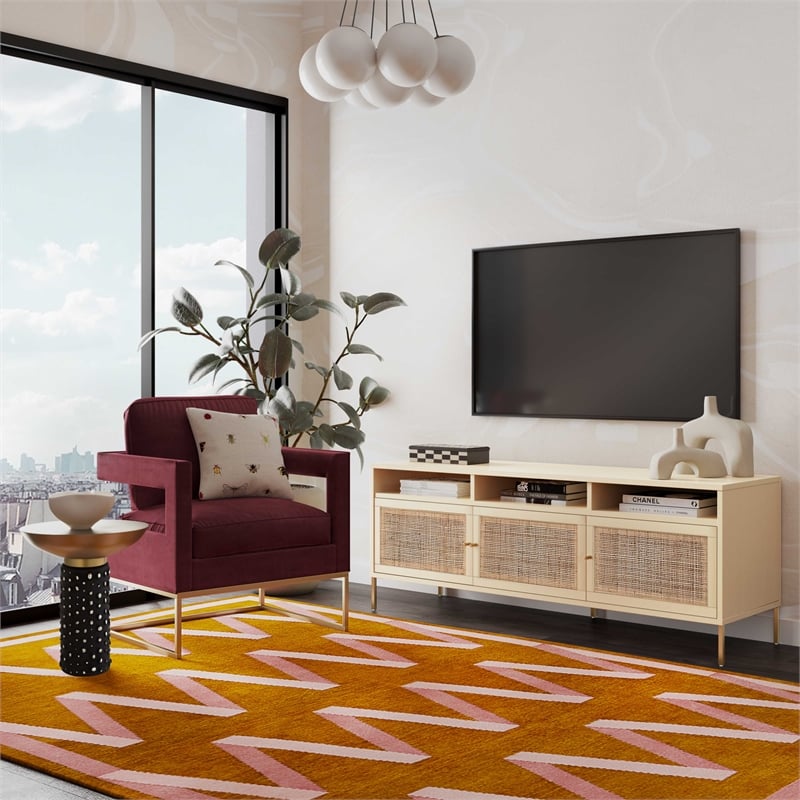 TOV Furniture Sierra Buttermilk Wooden Media Console
