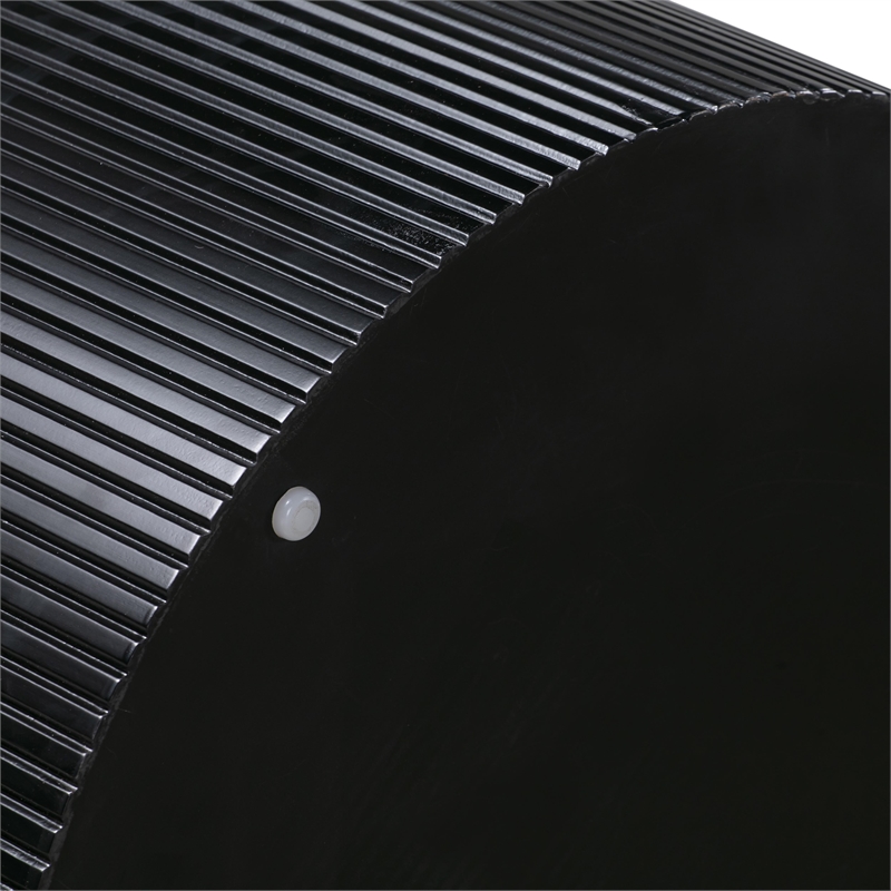 TOV Furniture Nova White and Black Lacquer Dining Table